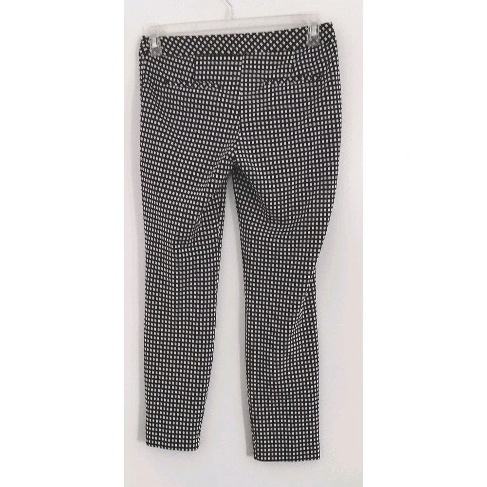 Express Columnist Black & White Plaid Dress Pants Women's Size 4 (4R) Pre-owned